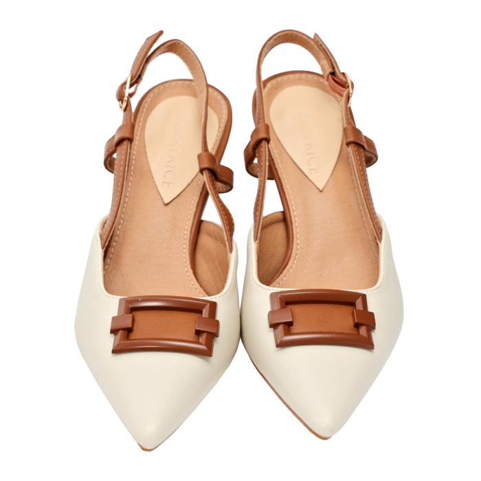 Decolletè con cinturino regolabile - tacco 8,5 cm