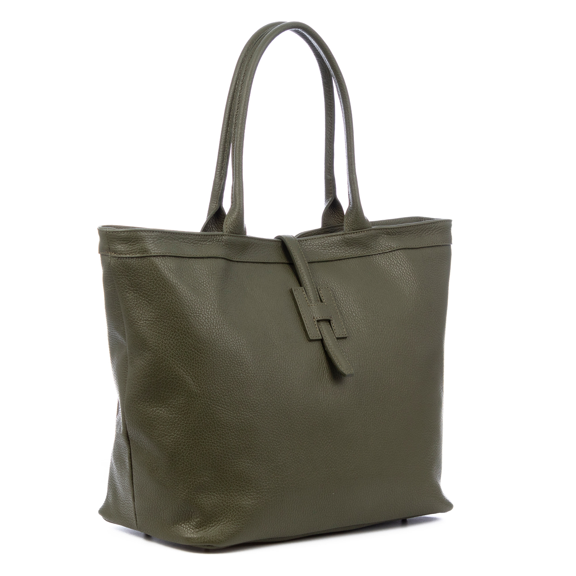 Aurigo borsa shopper donna in vera pelle Dollaro. Doppia posizione.
