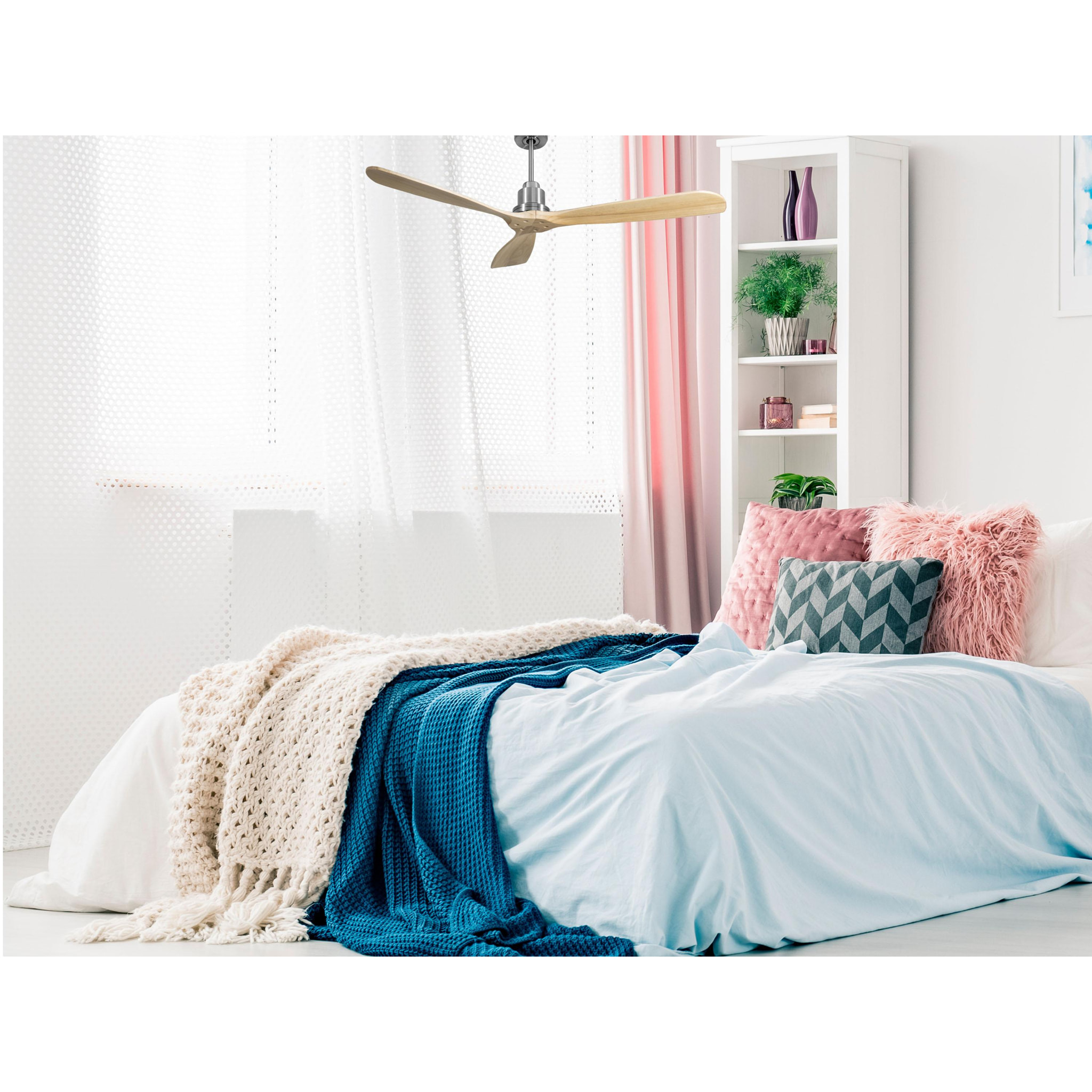 Ventilador de techo Modo Invierno/Verano Termostato Wifi Motor DC Techos Inclinados Mando a Distancia Hypersilence Memoria FullWood Vendible Shopify (AUTOMATICO) FolegandrosD166C0464518 PURLINE