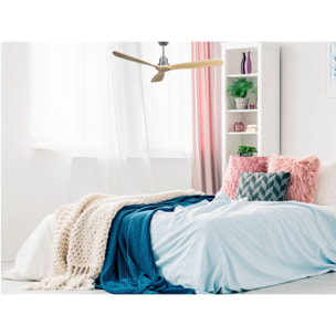 Ventilador de techo Modo Invierno/Verano Termostato Wifi Motor DC Techos Inclinados Mando a Distancia Hypersilence Memoria FullWood Vendible Shopify (AUTOMATICO) FolegandrosD166C0464518 PURLINE