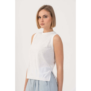 Kocca - Maglia stile minimal con spacchetti Donna