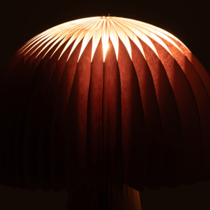 J-Line abat-jour Champignon Pliable - papier - or