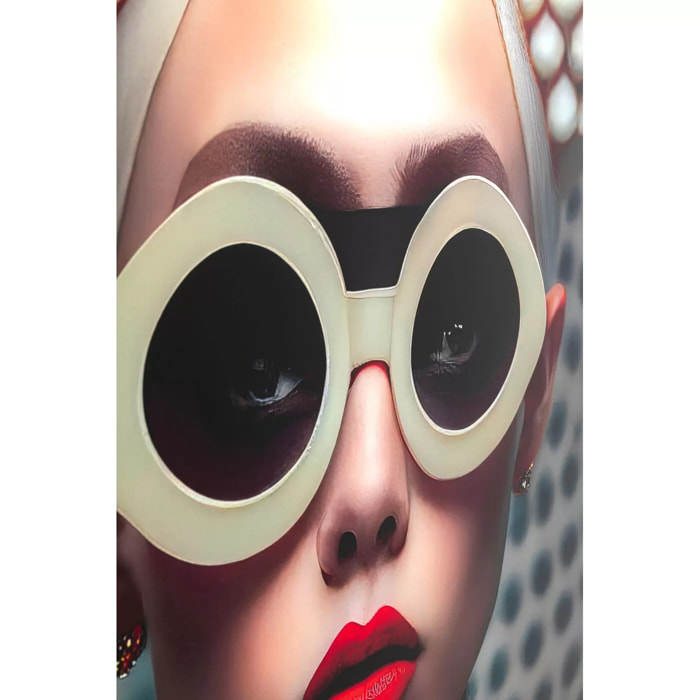 Tableau en verre Vibe femme 55x75cm Kare Design