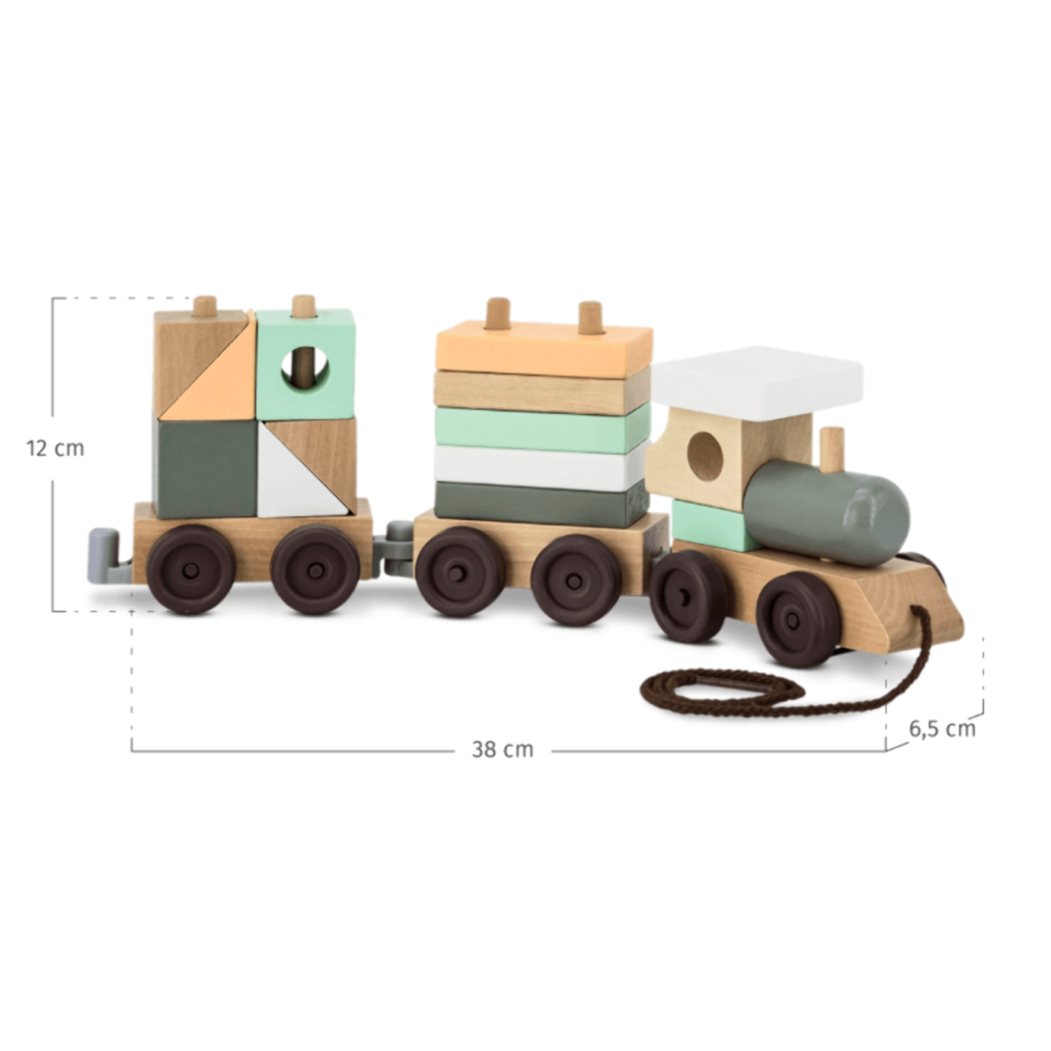 BUILDING TRAIN tren de arrastre de madera para niños