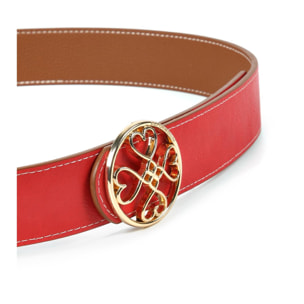 Cintura double face trifoglio cuori