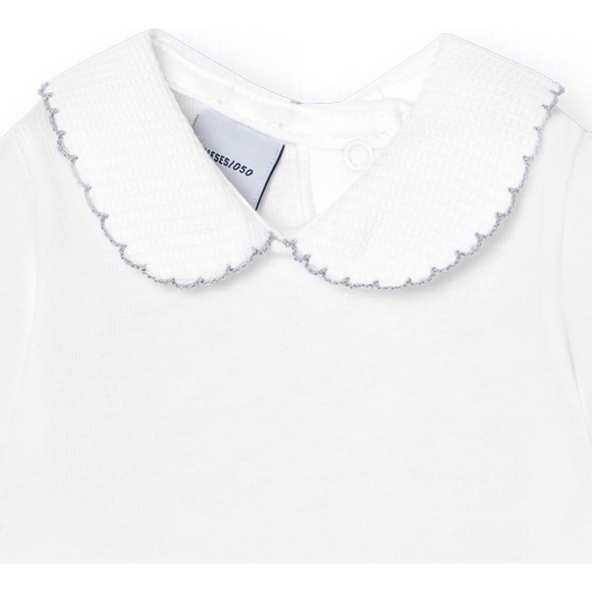 Body bebé manga corta cuello piqué