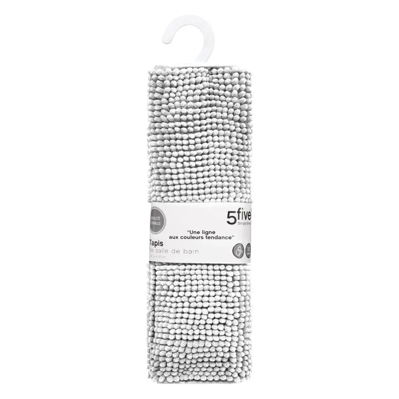 Tapis de bain 50x80cm "Colorama" blanc