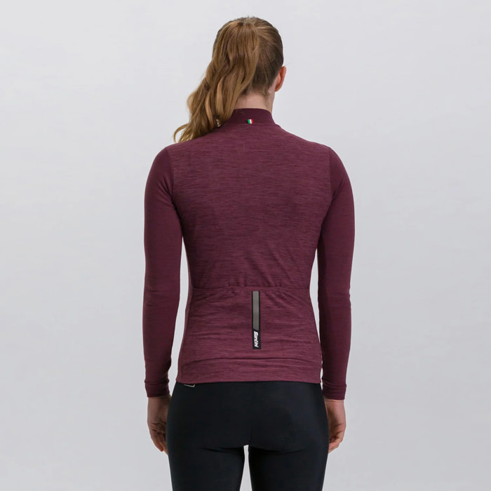 Pure Women's Long Sleeve Jersey - Borgogna