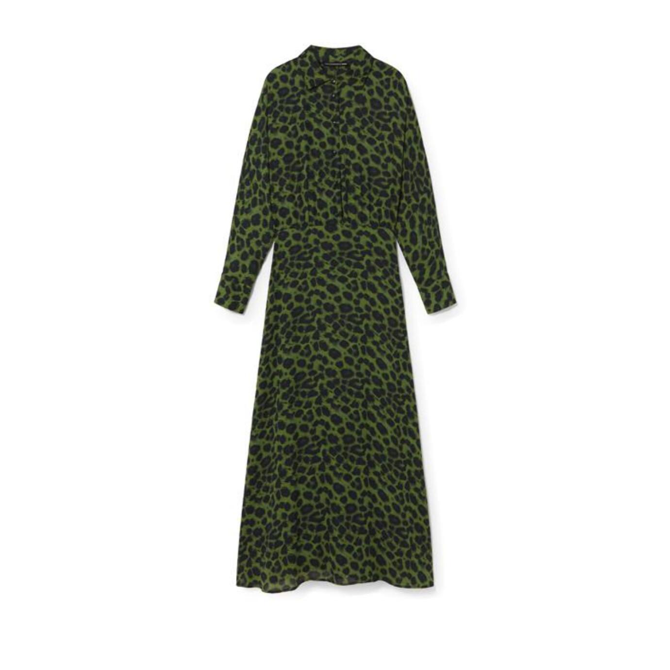 Abito Camicia Stampato Fluido