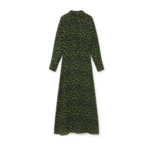 Abito Camicia Stampato Fluido