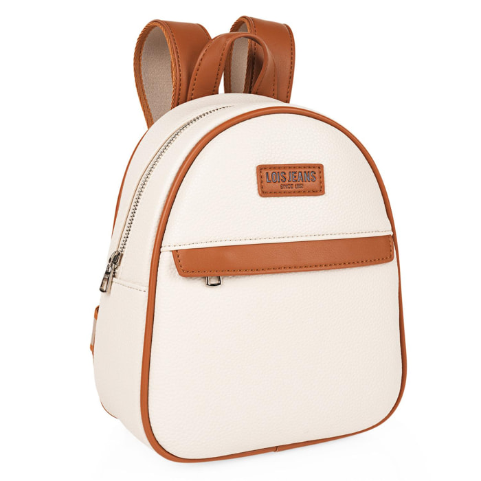 Bolso Mochila Mujer Lois Chandler Beige