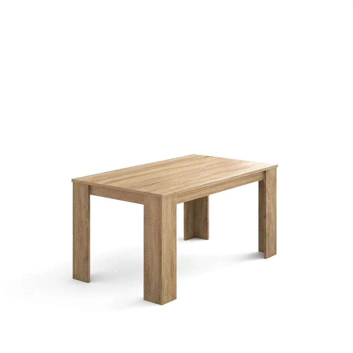 Mesa de comedor Naya en roble canadian 140X80 cm Roble Canadian