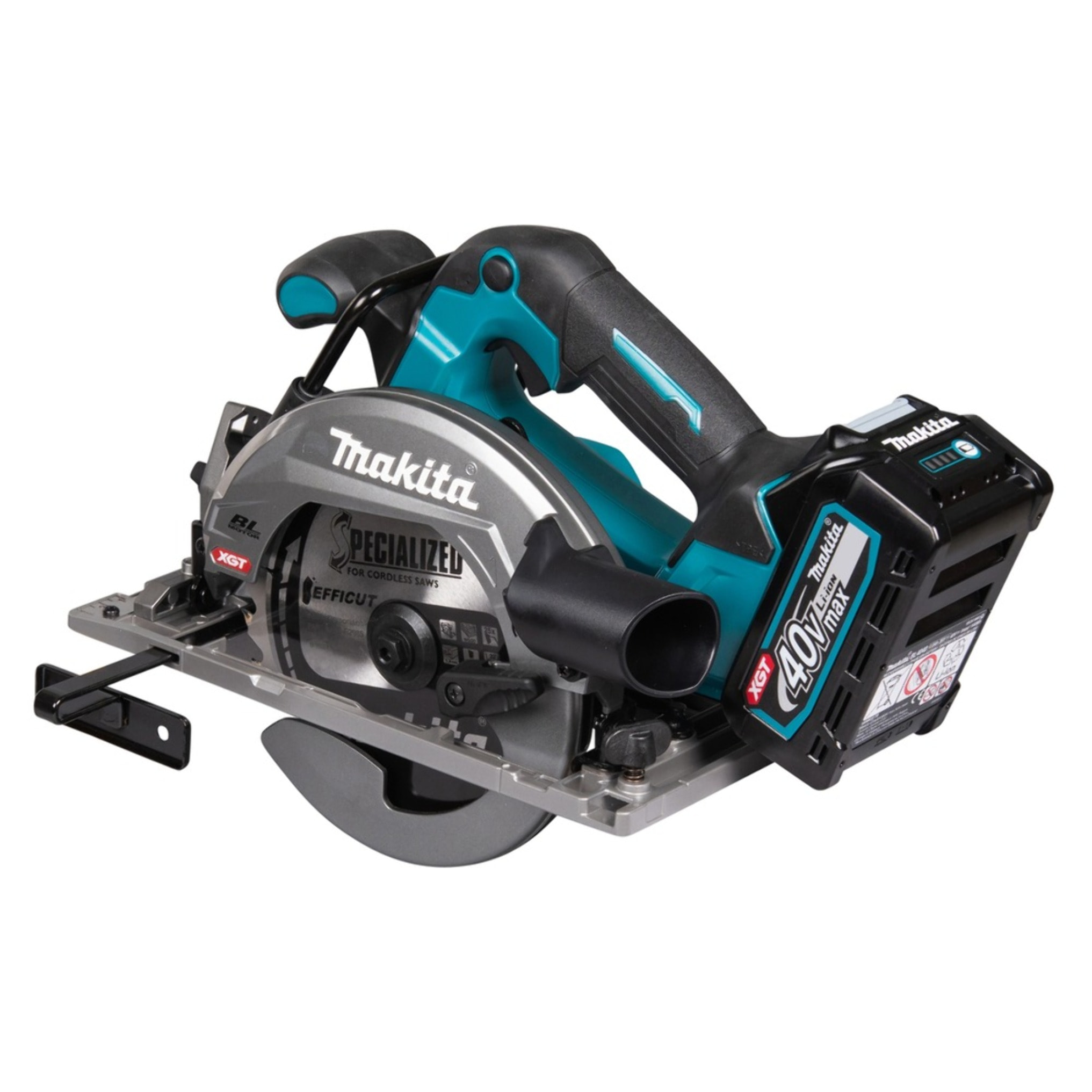 Scie circulaire XGT Scie Ø 165 mm livrée avec 2 batteries 2,5 Ah, 1 Chargeur rapide DC40RA, 1 Coffret Makpac 3 - MAKITA - HS012GD201