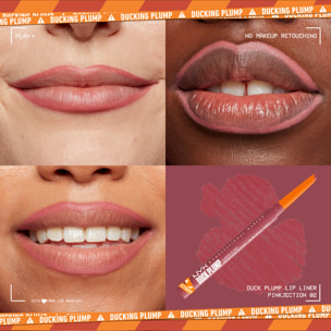NYX Professional Makeup Duck Plump Plumping Lip Liner, crayon à lèvres, jusqu'à 10h de tenue, fini mat, Pinkjection