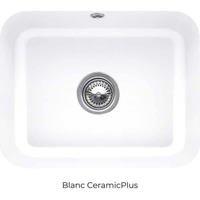 Evier 1 bac Cisterna 60C Blanc CeramicPlus