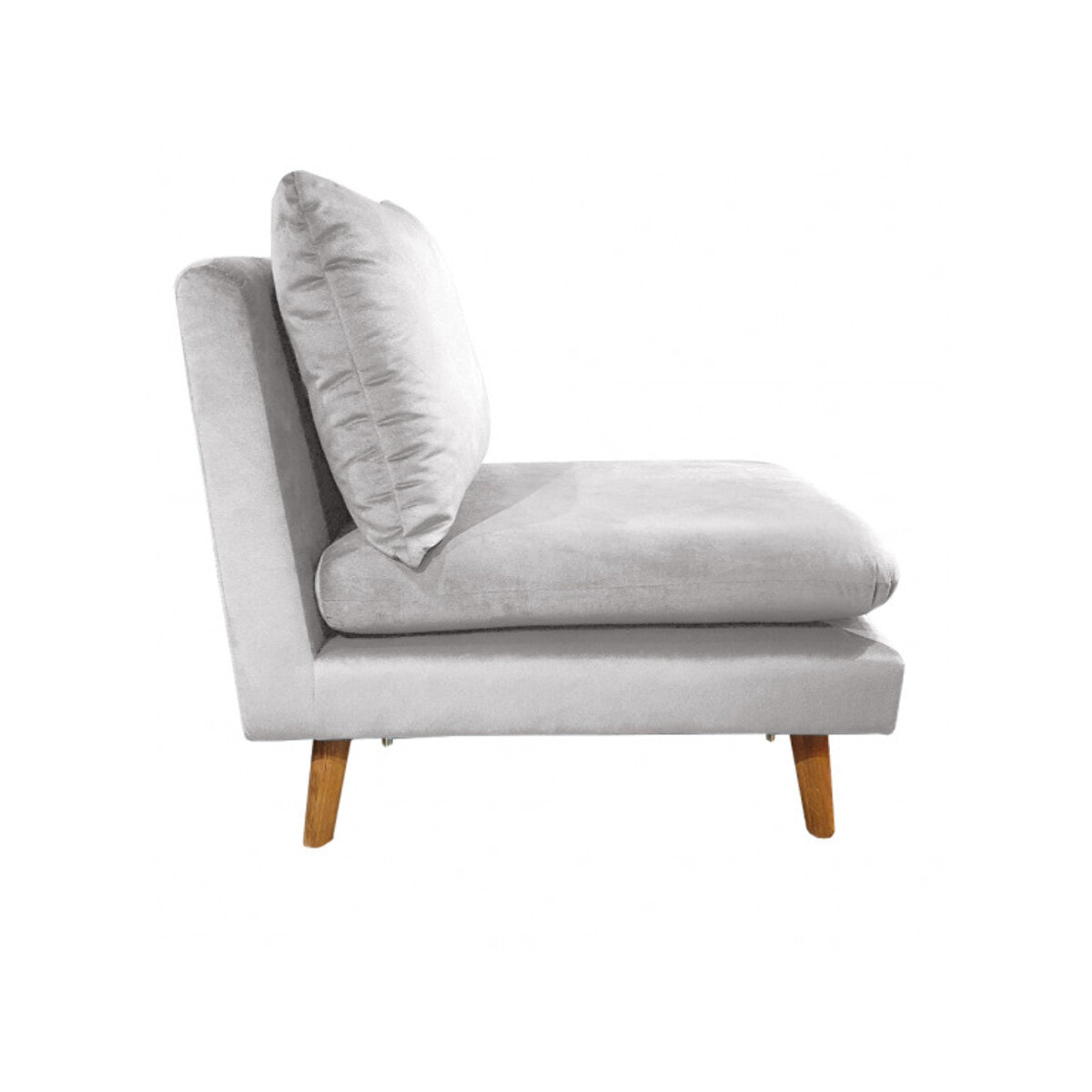 Chauffeuse en tissu velours pour canapé modulable - GARY