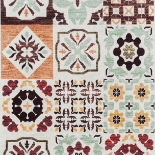 Tapis grand salon  motif géométrique, texture kilim, ZEDI, design original