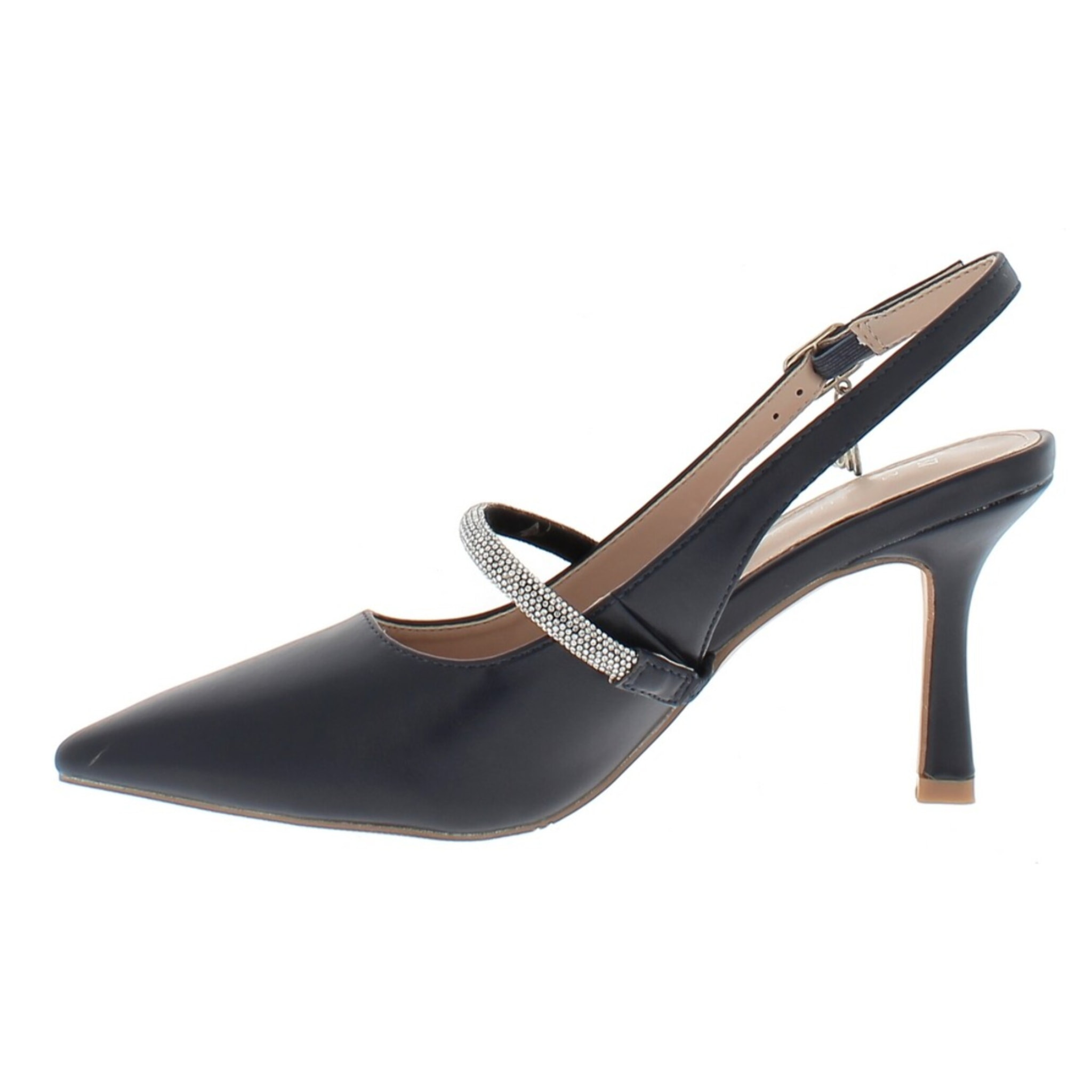 Marina Galanti Scarpe Donna Decollete Slingback Jewel Heeled 80 MG 1A132 Navy