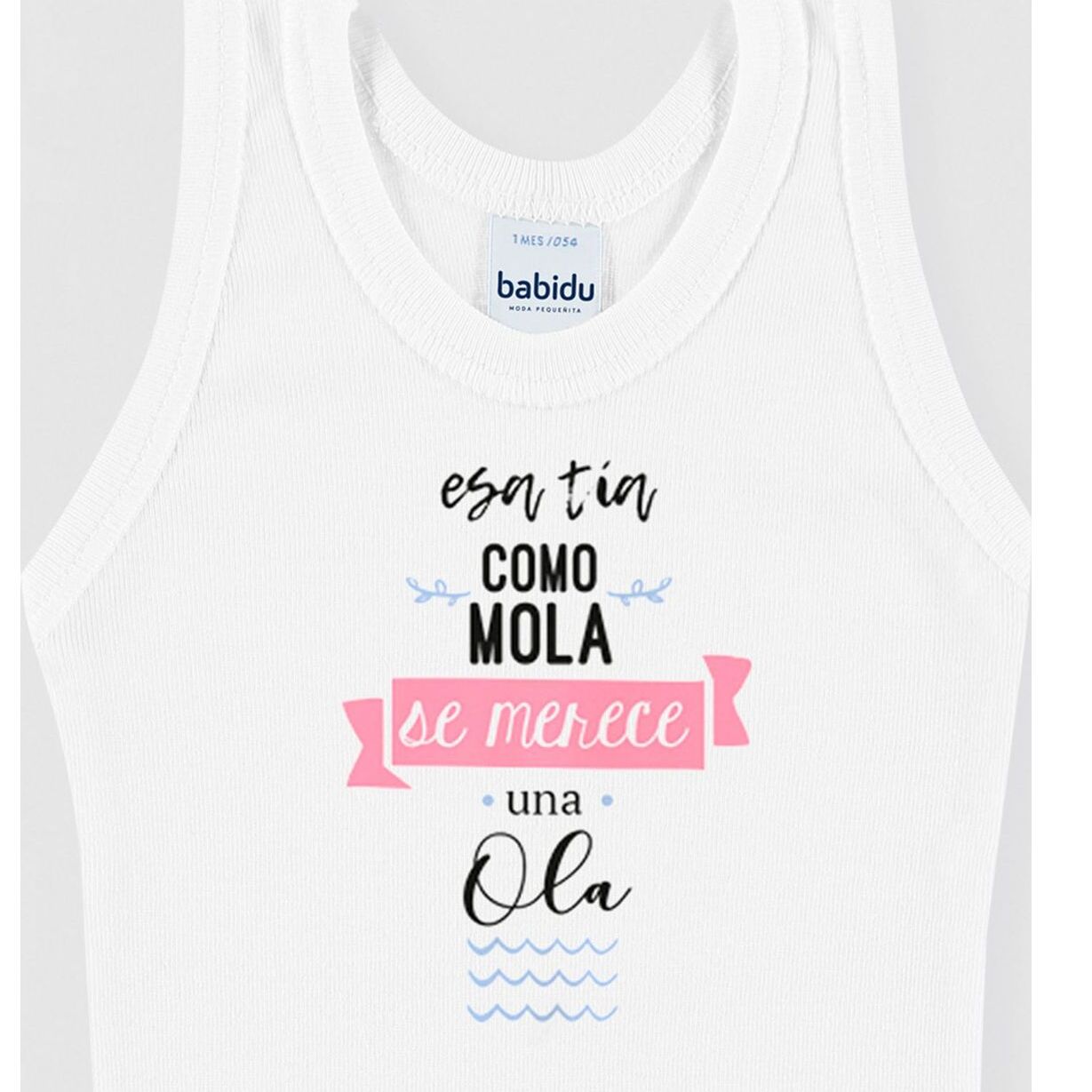 Body bebé tirantes personalizado frases