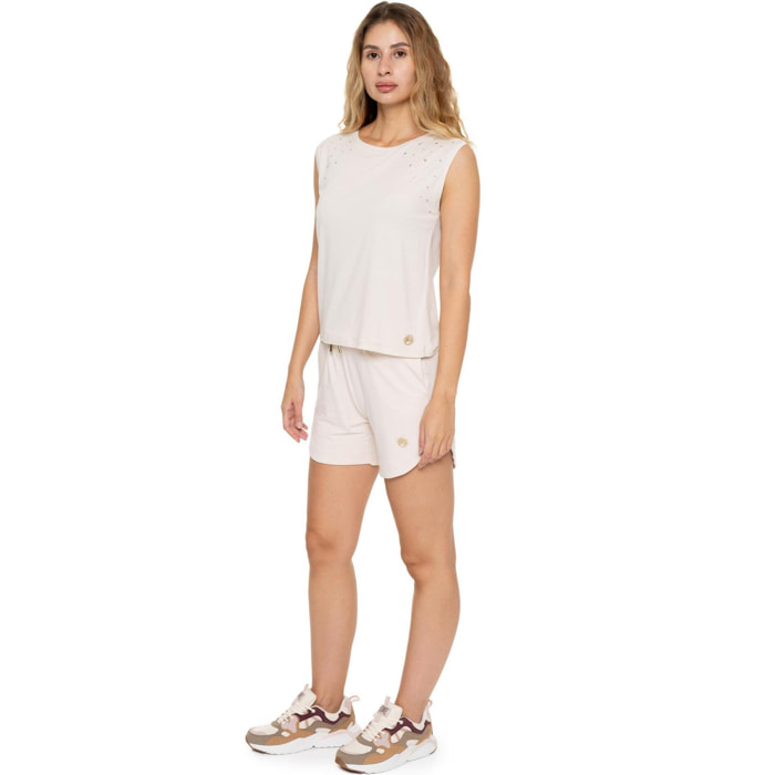 Camiseta sin mangas elegante para mujer