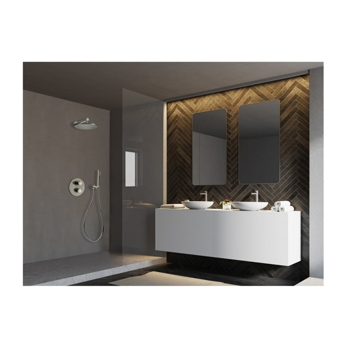 Mitigeur douche encastrable Paini Cox Grey Acier