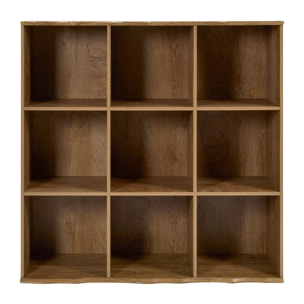 Etagere - HOME DECO FACTORY - Modulable - 9 Cases - Marron
