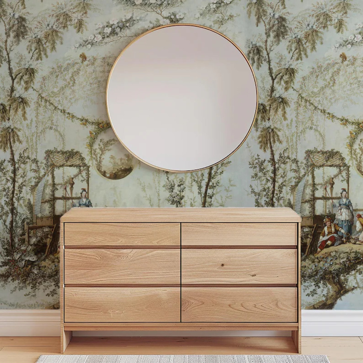 Carta da Parati Rococò Francese