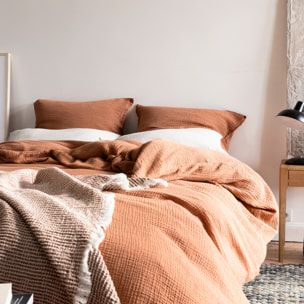 Housse de couette en gaze de coton, SIMPLEMENT GAUFRÉ