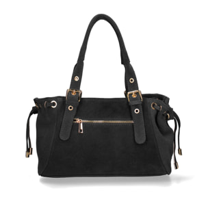 Borsa a mano da donna Made in Italy - Modello Lumena Lux - 100% pelle - 20.0 x 21.0 x 33.0 cm