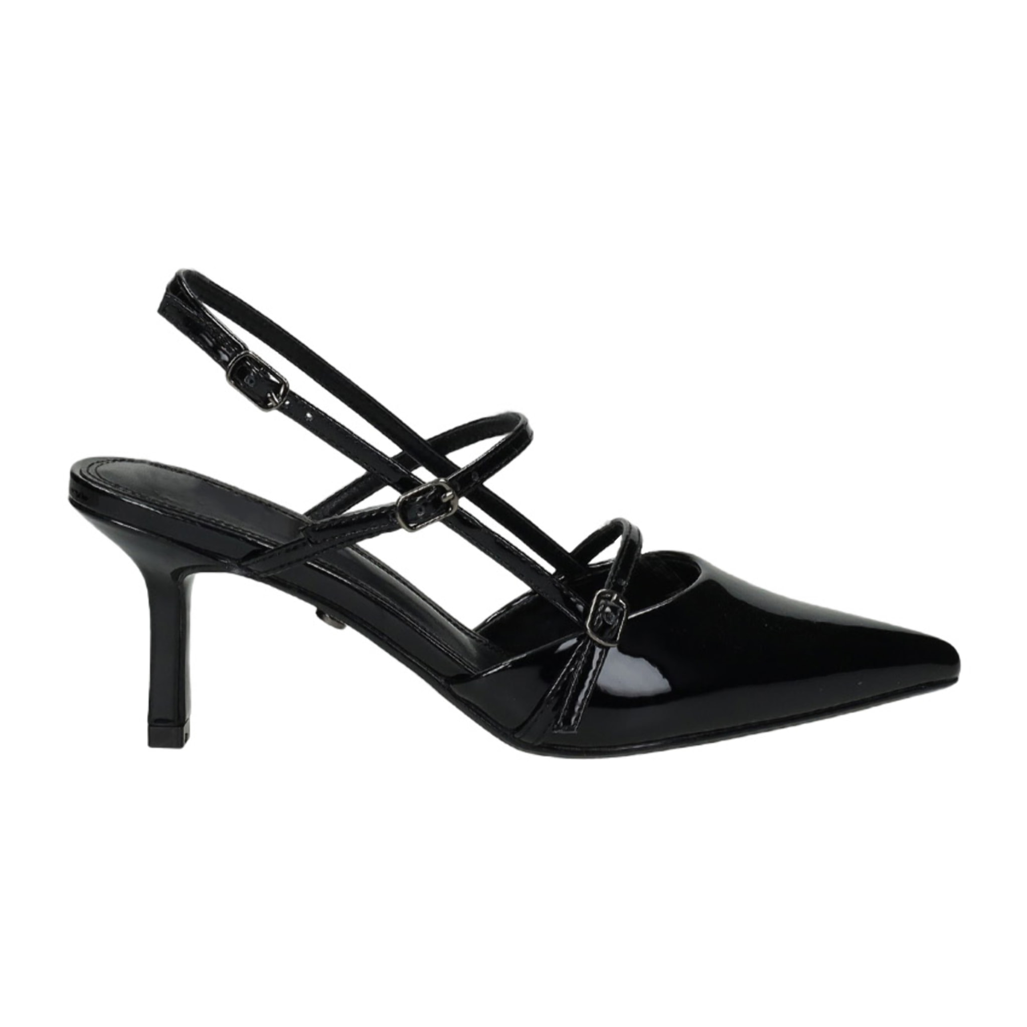 Décolleté sling back Donna Tata Italia Nero