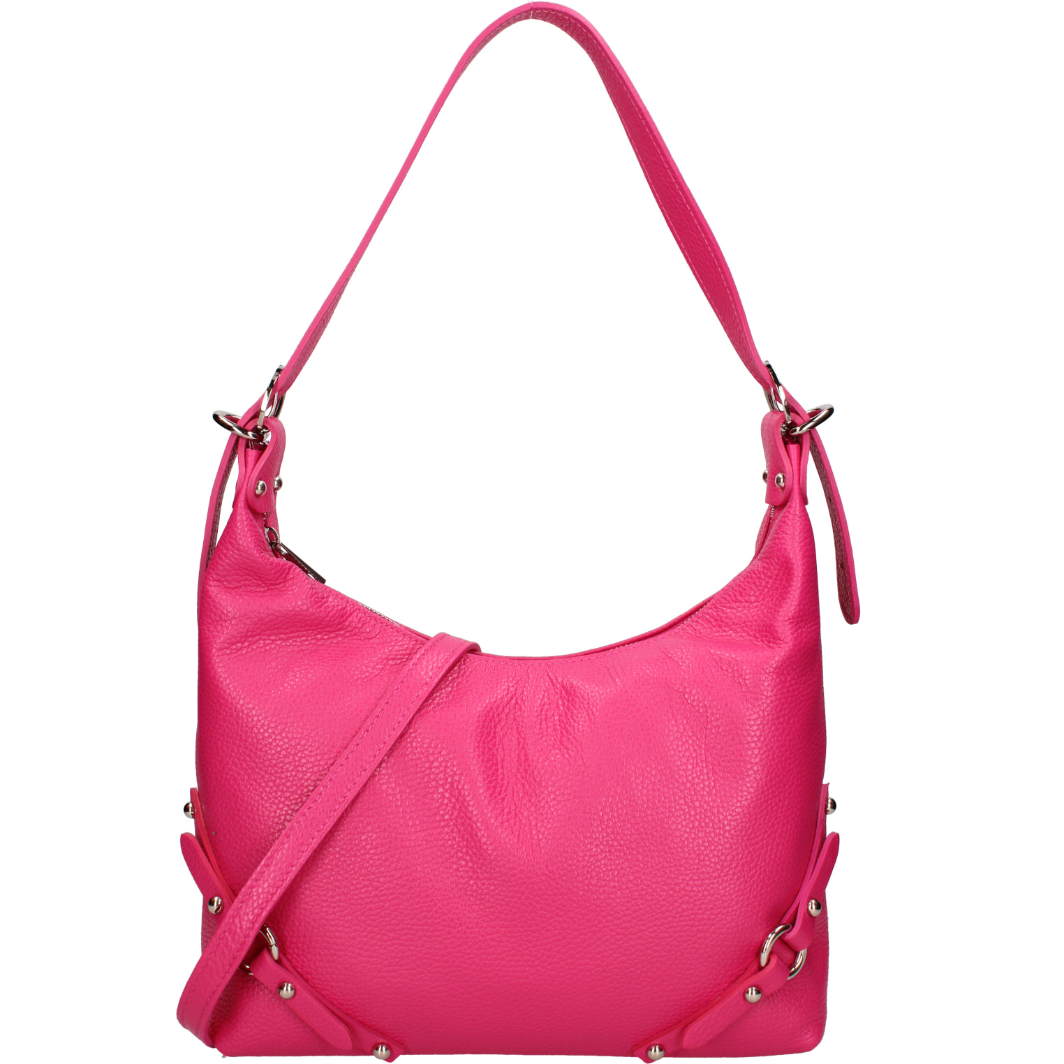 Borsa a spalla da donna In Vera pelle Made in Italy 30x30x9 cm