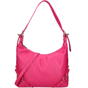 Borsa a spalla da donna In Vera pelle Made in Italy 30x30x9 cm