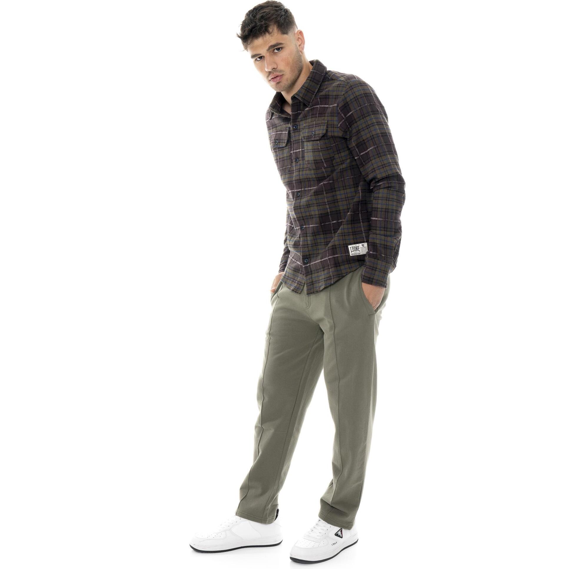 Pantalone sportivo invernale uomo con nervature, Leone 1947 Vintage Dept.