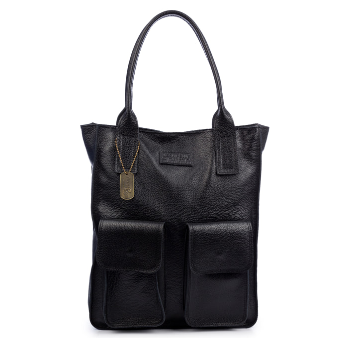 Bellona Borsa Tote Donna. Pelle genuina Dollaro