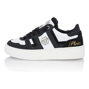 PHILIPP PLEIN Mix Materials Low-Top Sneakers