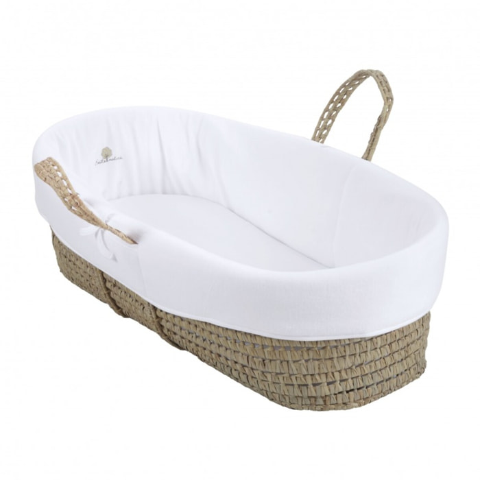 Couffin en coton bio velours 0-6 mois Blanc