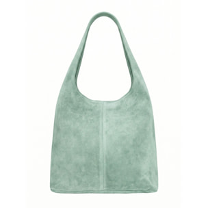 Borsa a mano da donna Made in Italy - Modello Valeria Chic - 100% pelle - 40.0 x 35.0 x 15.0 cm