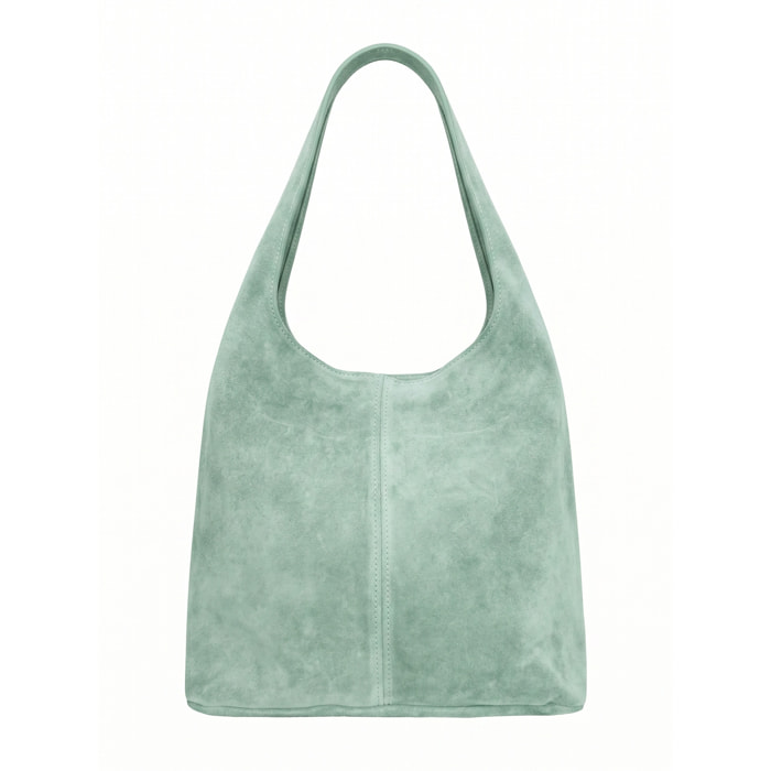 Borsa a mano da donna Made in Italy - Modello Valeria Chic - 100% pelle - 40.0 x 35.0 x 15.0 cm