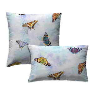 Pack 2 fundas cojín decorativas PAPALLONA BLUE