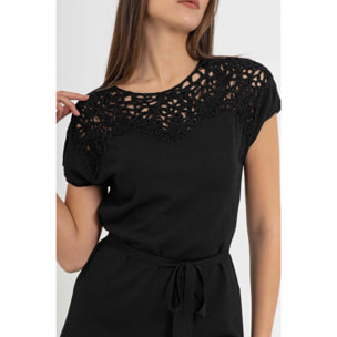 Kocca - Abito in maglia con macramè Donna