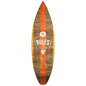 Planche de surf décorative rules of sea Tableau alu Dibond