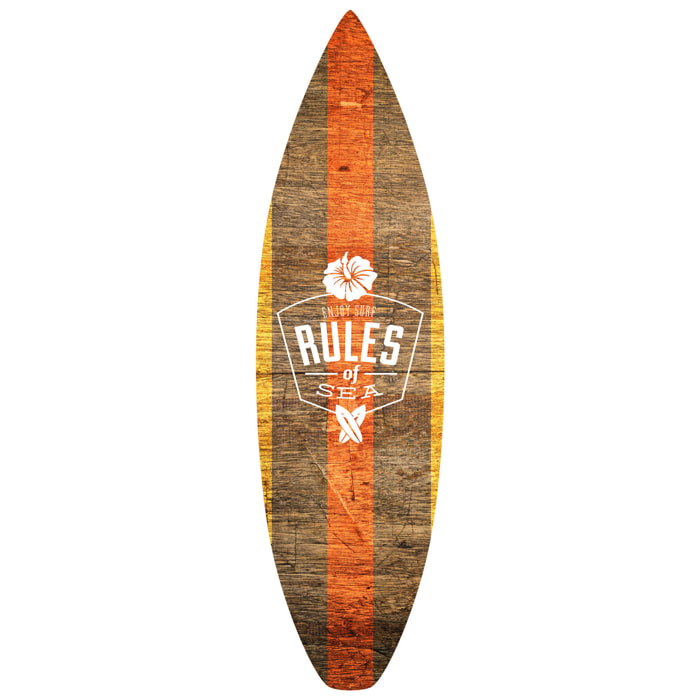 Planche de surf décorative rules of sea Tableau alu Dibond