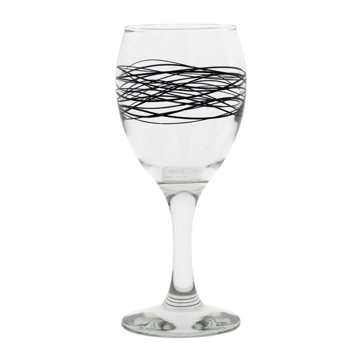 Lot de 6 verres à pied 24,5cl en verre SERPENTIN
