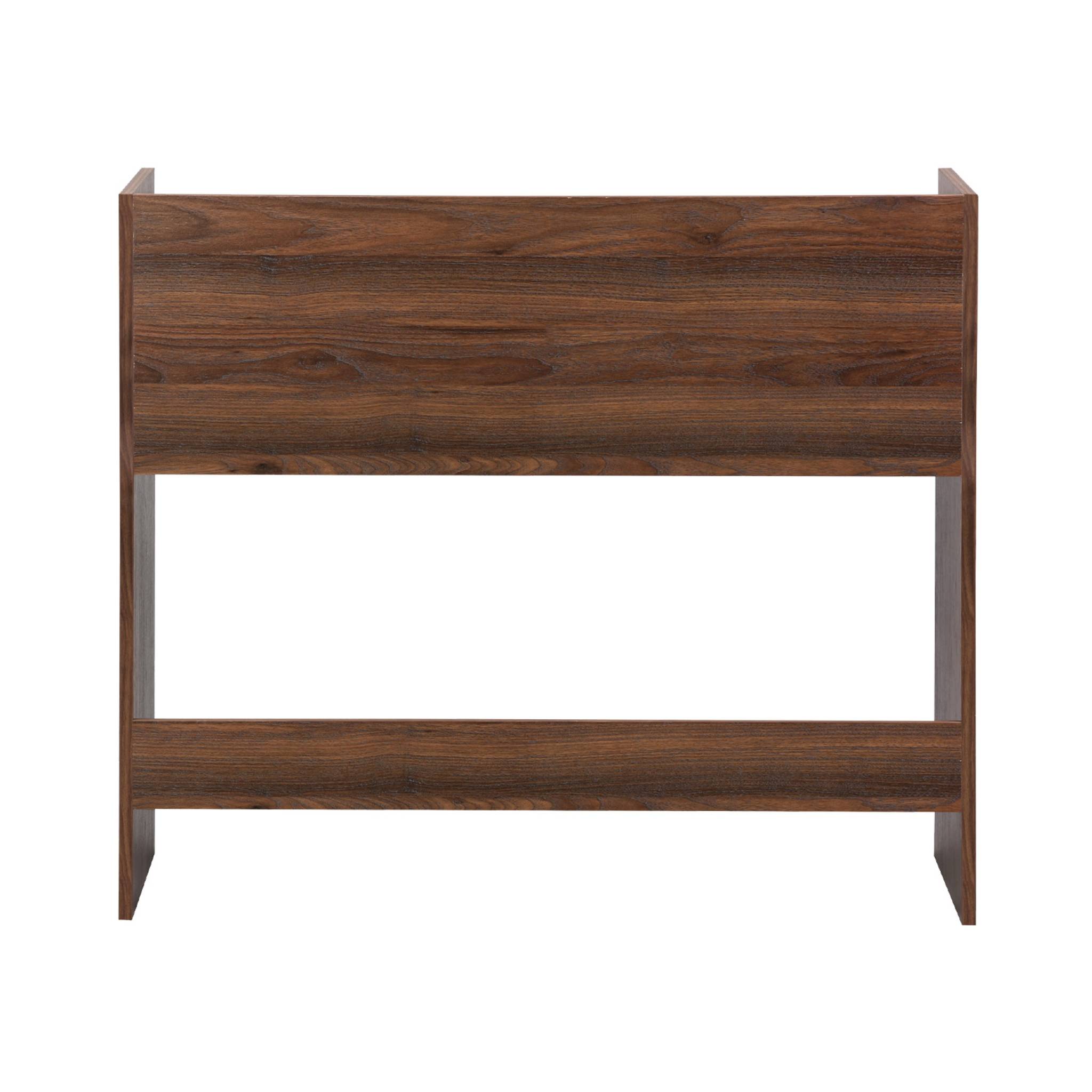 Bureau décor bois 2 casiers de rangement noyer - L 90 x P 45 x H 78 cm - Jules