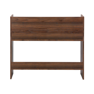 Bureau décor bois 2 casiers de rangement noyer - L 90 x P 45 x H 78 cm - Jules