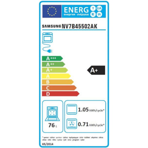 Four encastrable SAMSUNG NV7B45502AK DualCookFlex