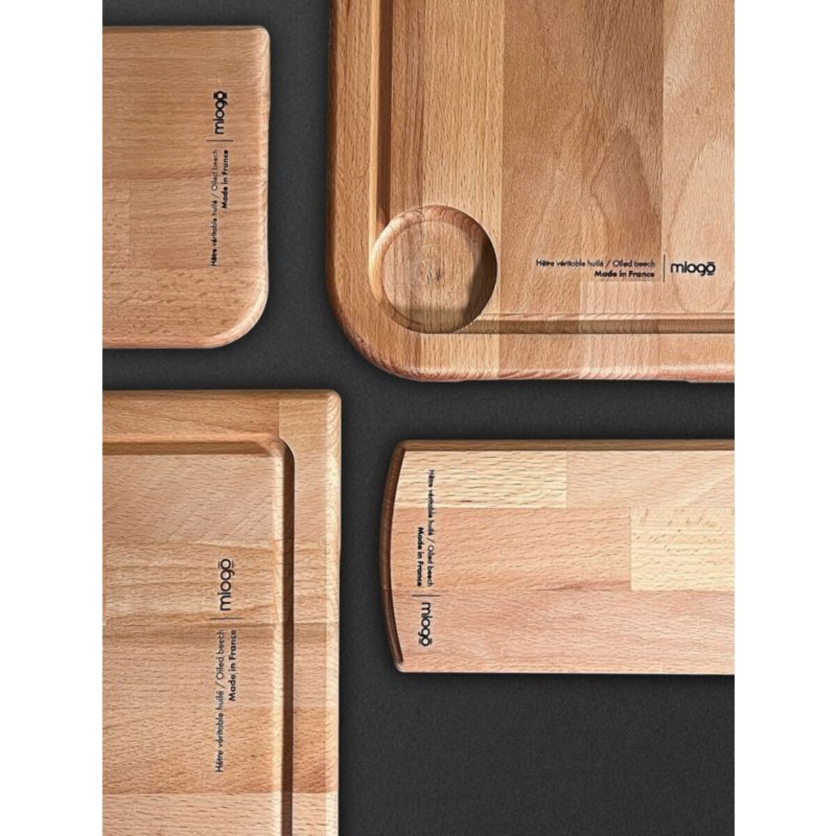 Planche à découper MIOGO multiusage en hêtre véritable