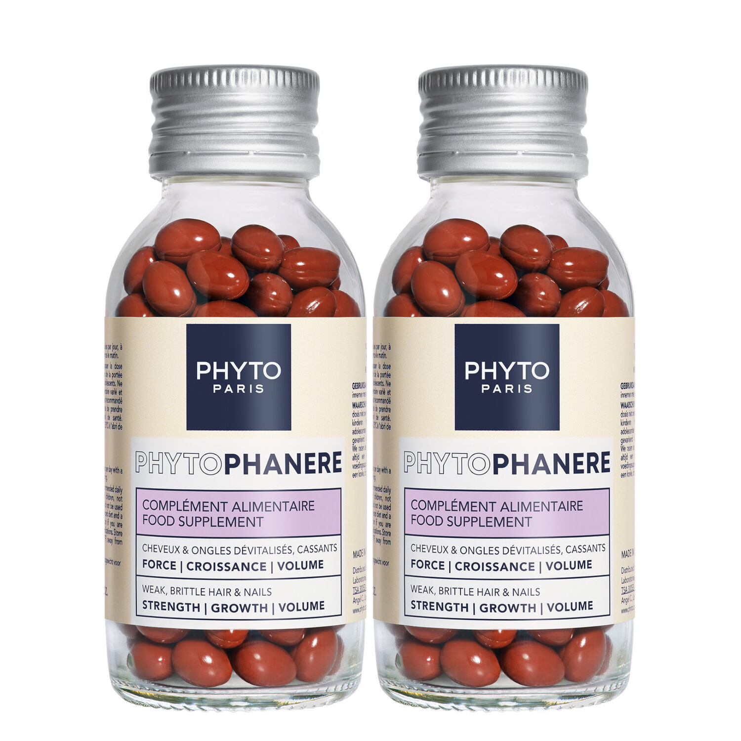 Phytophanere - Complément alimentaire capsules cheveux & ongles – 240 capsules