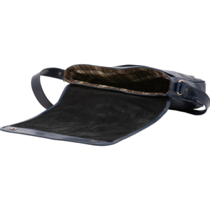 Borsa a tracolla uomo in vera pelle - Modello False - Made in Italy - 28.0 x 35.0 x 9.0 cm