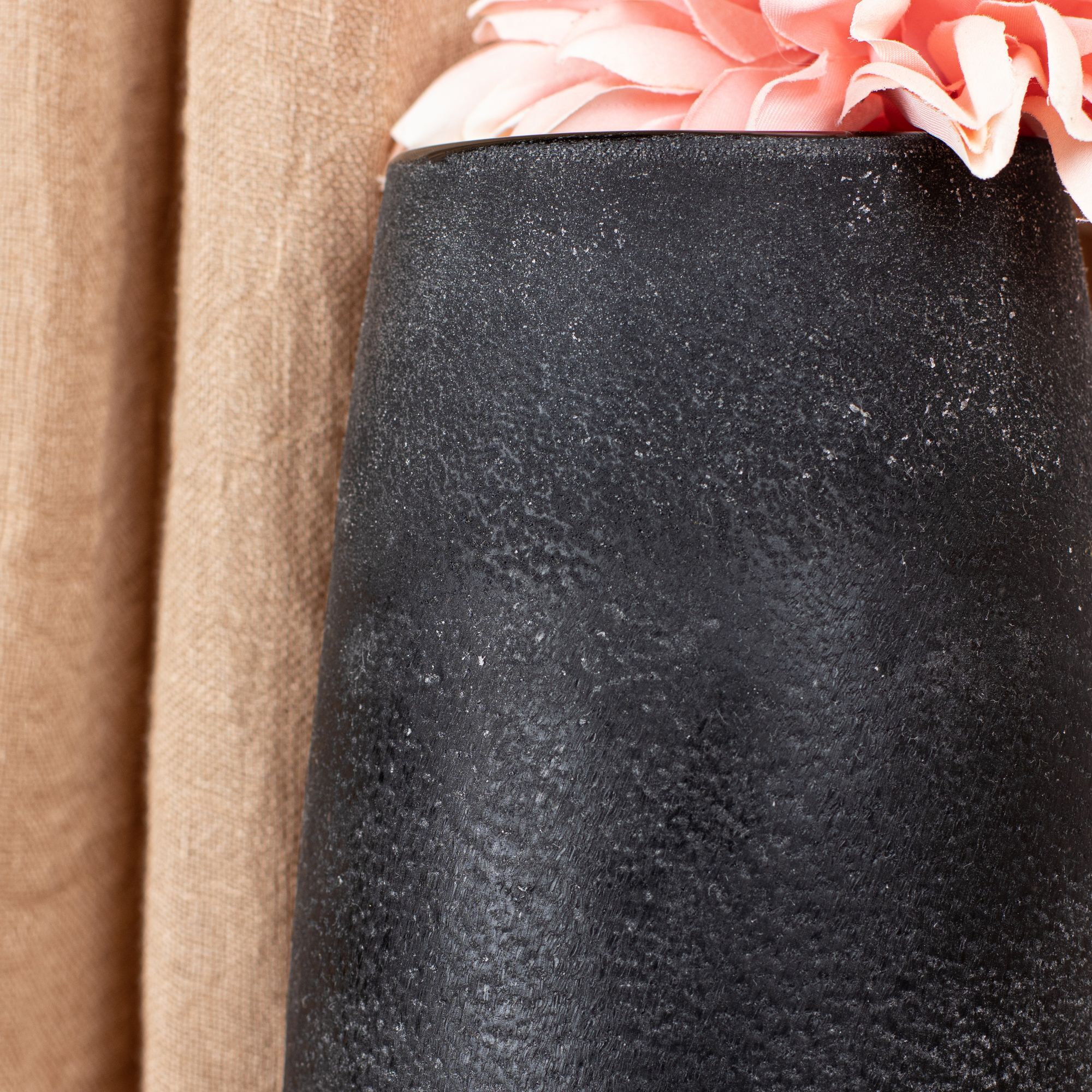 Vase gris et taupe en verre h35cm TEREA